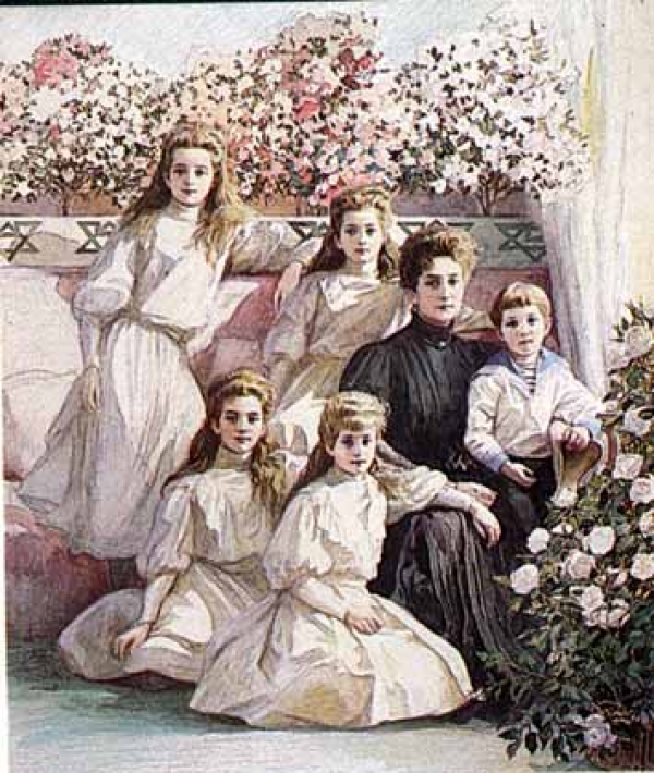 Елена Самокиш-Судковская. Императрица Александра Федоровна с детьми