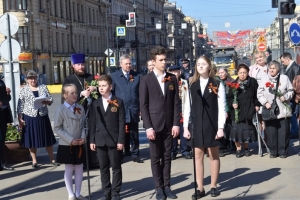 Акция памяти у обелиска «Городу-герою Ленинграду»